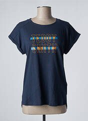 T-shirt bleu TEDDY SMITH pour femme seconde vue