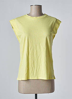 T-shirt jaune TEDDY SMITH pour femme