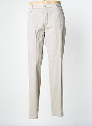 Jeans coupe droite fermeture zippée sous rabat boutonné taille normale beige PIONEER homme