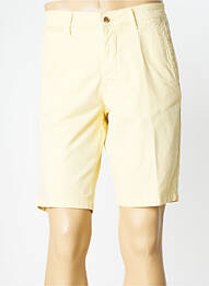 Bermuda tissage popeline jaune SAN SIRO homme