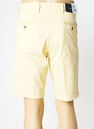 Bermuda tissage popeline jaune SAN SIRO homme