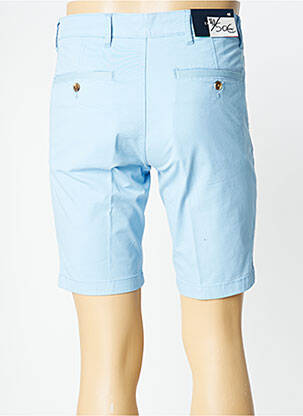 Bermuda tissage popeline bleu SAN SIRO homme