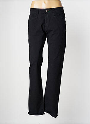 Pantalon slim tissage popeline noir LA CIBLE ROUGE femme