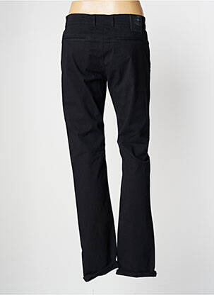 Pantalon slim tissage popeline noir LA CIBLE ROUGE femme