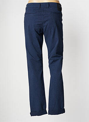 Pantalon slim tissage popeline bleu LA CIBLE ROUGE femme