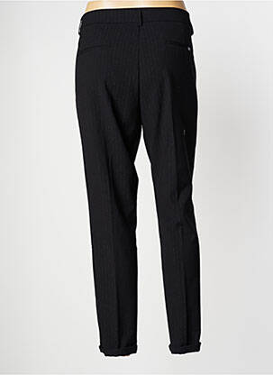 Pantalon droit tissage popeline noir TEDDY SMITH femme