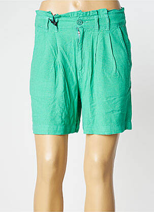 Short fermeture zippée sous rabat boutonné vert TEDDY SMITH femme
