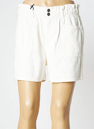 Short fermeture zippée sous rabat boutonné blanc TEDDY SMITH femme
