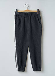Jogging stretch taille élastique noir TEDDY SMITH fille
