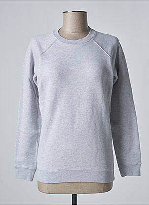 Pull finition bords-côtes manches longues gris FRENCH DISORDER femme