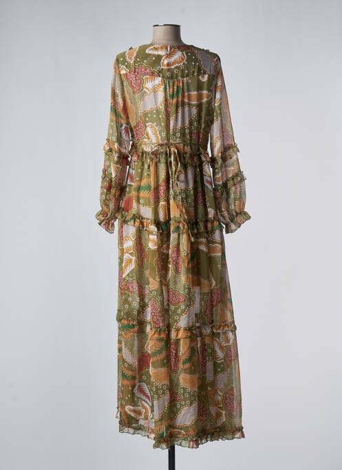 Robe longue vert LAST QUEEN pour femme