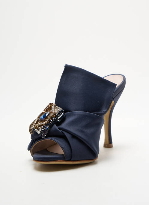 Mules/Sabots bleu NORAH pour femme
