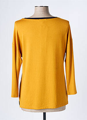 Top tissage jersey manches 3/4 jaune LE CABESTAN femme