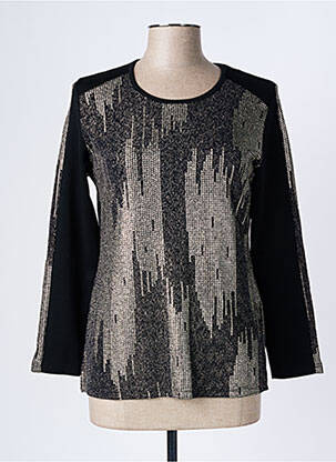 Top stretch manches longues noir FRANCE RIVOIRE femme