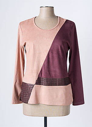 Top stretch manches longues rose MERI & ESCA femme