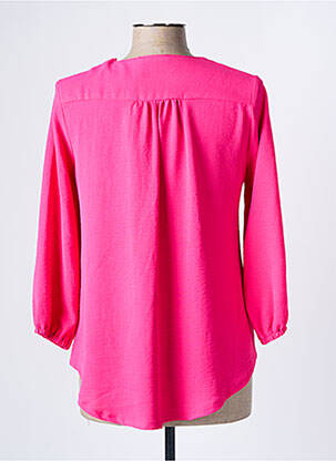 Blouse manches 3/4 manches 3/4 rose HALOGENE femme