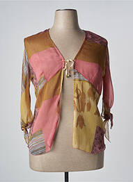 Gilet manches longues rose QUATTRO femme