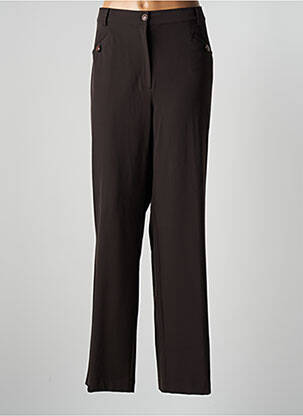 Pantalon droit marron PAUL MAUSNER femme