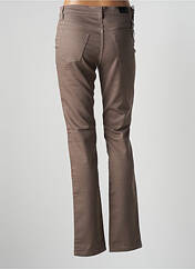 Pantalon slim marron WALTRON pour femme seconde vue