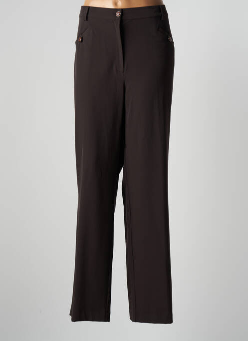 Pantalon droit marron PAUL MAUSNER pour femme