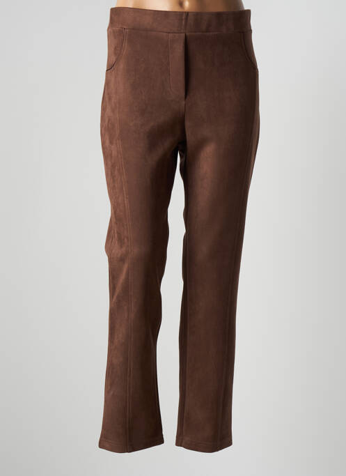 Pantalon slim marron HALOGENE pour femme