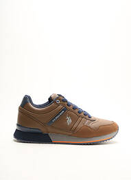 Baskets empiècements bout rond marron U.S. POLO ASSN homme