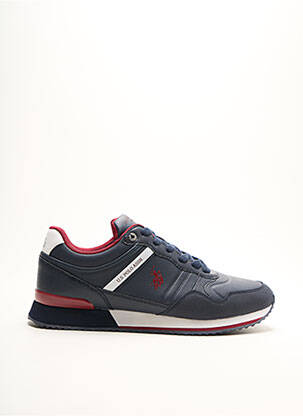 Baskets empiècements bout rond bleu U.S. POLO ASSN homme