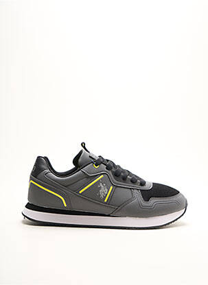 Baskets empiècements bout rond gris U.S. POLO ASSN homme