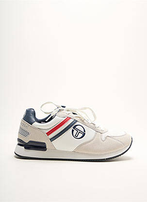 Baskets empiècements bout rond blanc SERGIO TACCHINI homme
