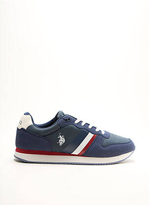 Baskets empiècements bout rond bleu U.S. POLO ASSN homme