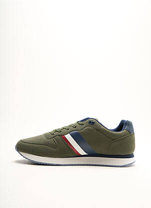 Baskets empiècements bout rond vert U.S. POLO ASSN homme