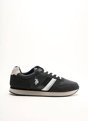 Baskets empiècements bout rond noir U.S. POLO ASSN homme