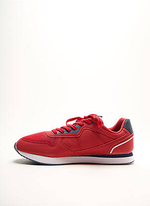 Baskets empiècements bout rond rouge U.S. POLO ASSN homme