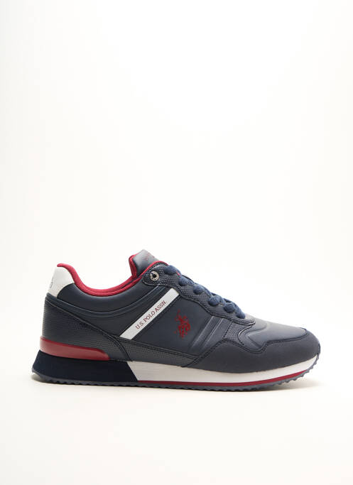 Baskets empiècements bout rond bleu U.S. POLO ASSN homme