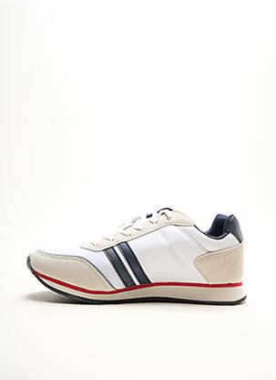 Baskets empiècements bout rond blanc SERGIO TACCHINI homme