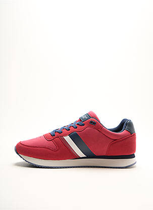 Baskets empiècements bout rond rouge U.S. POLO ASSN homme