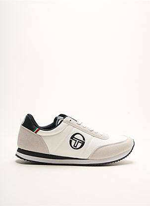 Baskets empiècements bout rond blanc SERGIO TACCHINI homme