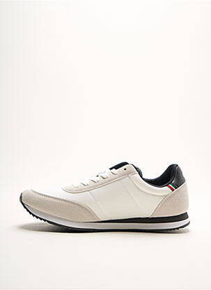 Baskets empiècements bout rond blanc SERGIO TACCHINI homme