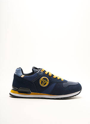 Baskets empiècements bout rond bleu SERGIO TACCHINI homme