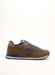 Baskets empiècements bout rond marron SERGIO TACCHINI homme