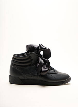 Baskets tissage satiné talon plat jusqu'à 3cm noir REEBOK femme