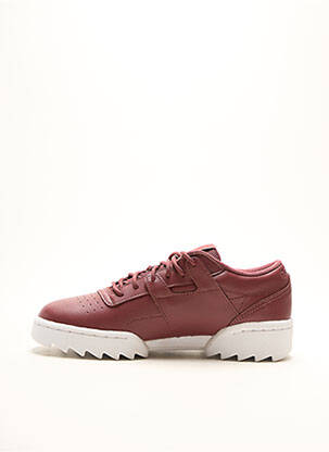 Baskets matière lisse talon de 4 à 6cm violet REEBOK femme