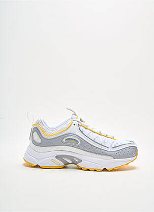 Baskets tissage satiné talon plat jusqu'à 3cm jaune REEBOK femme