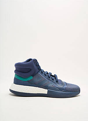 Baskets empiècements bout rond bleu ADIDAS homme
