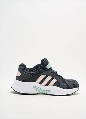 Baskets tissage satiné talon de 4 à 6cm noir ADIDAS femme