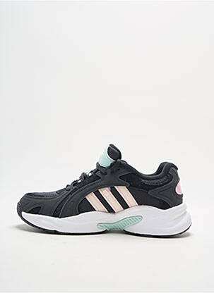Baskets tissage satiné talon de 4 à 6cm noir ADIDAS femme