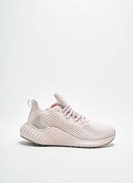 Baskets tissage satiné bout rond rose ADIDAS unisexe