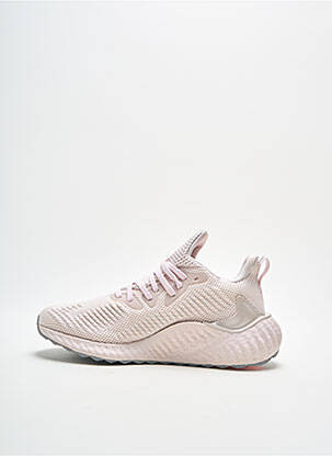 Baskets tissage satiné bout rond rose ADIDAS unisexe