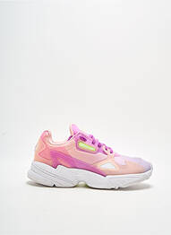 Baskets tissage satiné talon de 4 à 6cm rose ADIDAS femme
