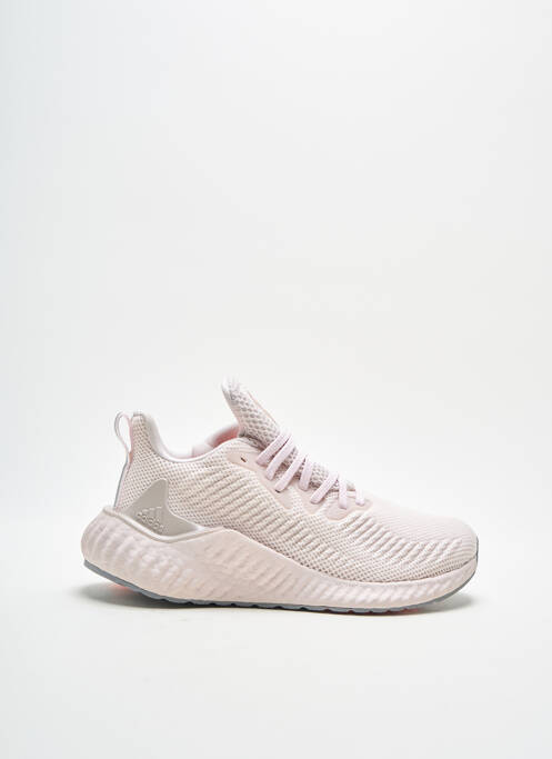 Baskets tissage satiné bout rond rose ADIDAS unisexe